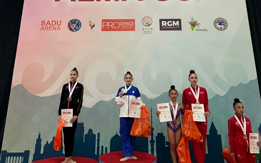 Gimnastlarımız beynəlxalq turnirdə üç qızıl medal qazandılar